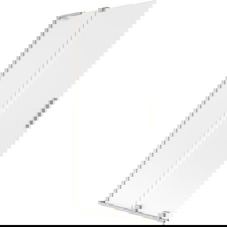 Mexen Velar L vaňová zástenka 2-krídlová posuvná 95 x 150 cm, mrazené, kartáčovaný nikel - 896-095-003-31-97