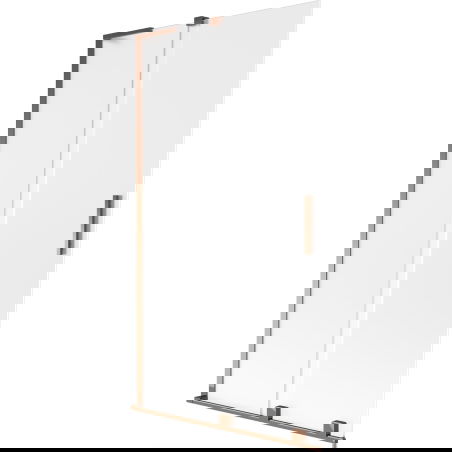 Mexen Velar L vaňová zástena 2-krídlové posuvné 100 x 150 cm, matné, ružové zlato - 896-100-003-31-60