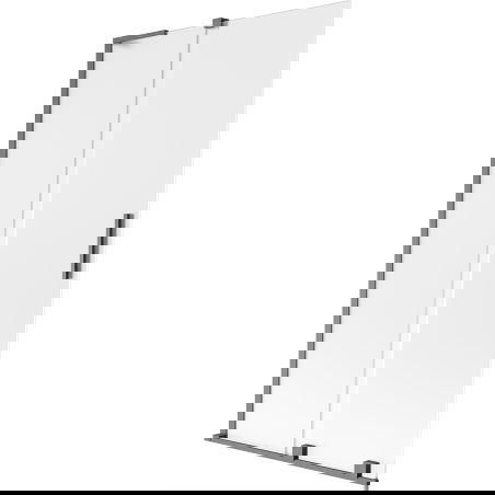 Mexen Velar L sprchová zástenka dvojkrídlová posuvná 100 x 150 cm, námrazy, brúsená zbraňová šedá - 896-100-003-31-66