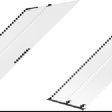 Mexen Velar L vaňa paraván 2-krídlový posuvný 100 x 150 cm, matný, čierny - 896-100-003-31-70