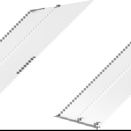 Mexen Velar L vaňová zástena 2-krídlová posuvná 100 x 150 cm, mrazené sklo, gun metal - 896-100-003-31-95