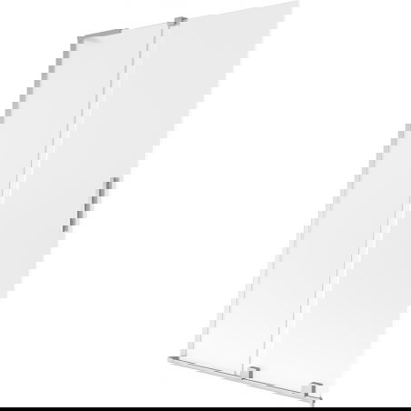 Mexen Velar L vaňová zástena 2-dielna zasúvacia 110 x 150 cm, mrazené, chróm - 896-110-003-31-01