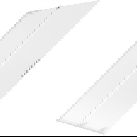 Mexen Velar L vaňa paravan 2-krídlový rozťahovací 110 x 150 cm, matný, biely - 896-110-003-31-20