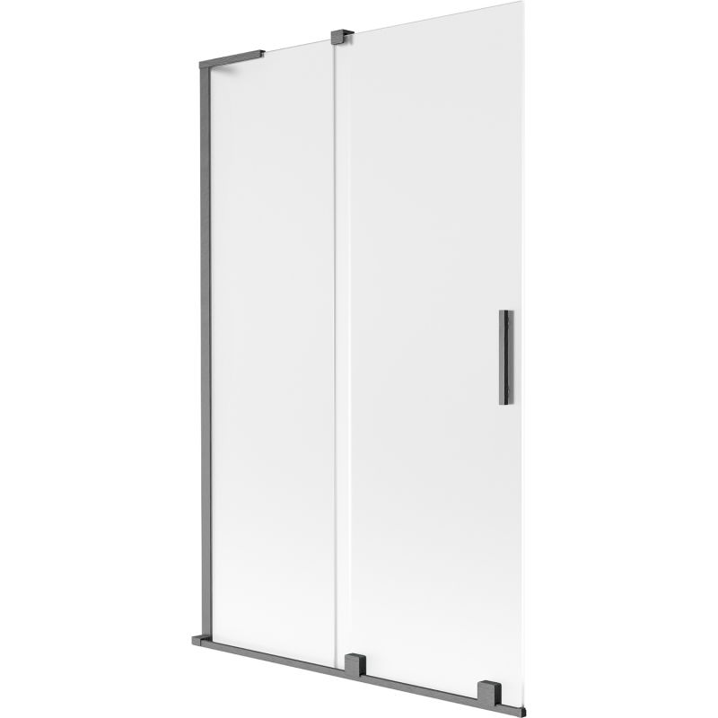 Mexen Velar L vaňa paravan 2-krídlový posuvný 110 x 150 cm, matný, gun gray brúsený - 896-110-003-31-66