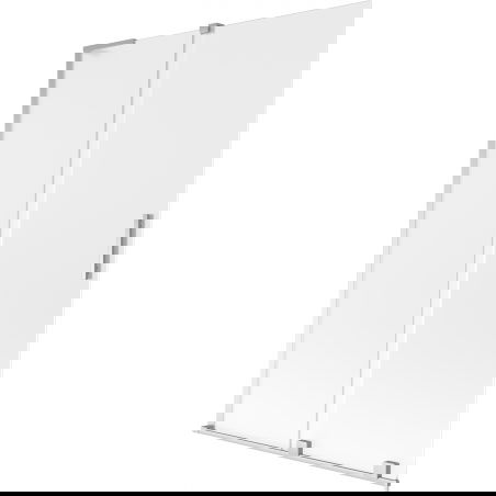 Mexen Velar L vaňová zástena 2-krídlová posuvná 120 x 150 cm, matná, chróm - 896-120-003-31-01