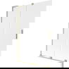 Mexen Velar L vaňa paravent 2-krídlový zasúvací 120 x 150 cm, mrazivý, zlatý leštený - 896-120-003-31-55