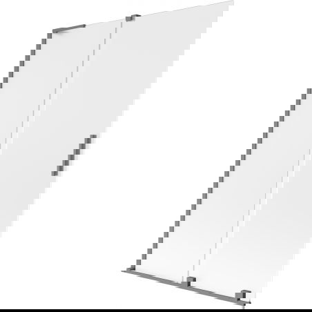 Mexen Velar L vaňová zástena 2-krídlová posuvná 120 x 150 cm, matný, gun metal - 896-120-003-31-95