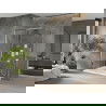Mexen Omega sprchovací kút posuvný 140 x 100 cm, transparentný, chróm + sprchová vanička Flat - 825-140-100-01-00-4010