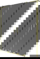 Mexen Velar L Duo vaňová zástena, 2-krídlová posuvná 150 x 150 cm, grafitová, zlatá brúsená - 896-150-003-42-55