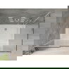 Mexen Omega sprchovací kút posuvný 140 x 100 cm, transparentný, chróm + sprchová vanička Flat - 825-140-100-01-00-4010