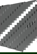 Mexen Velar L Duo sprchová zástenka 2-krídlová posuvná 150 x 150 cm, grafit, kartáčovaná šedá - 896-150-003-42-66