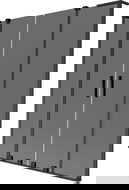 Mexen Velar L Duo vaňová zástena 2-krídlová posuvná 150 x 150 cm, grafitová, čierna - 896-150-003-42-70