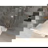 Mexen Omega sprchovací kút posuvný 140 x 100 cm, transparentný, chróm + sprchová vanička Flat - 825-140-100-01-00-4010