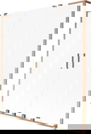 Mexen Velar L Duo vaňová zástena 2-krídlová posuvná 150 x 150 cm, matné sklo, brúsená meď - 896-150-003-32-65