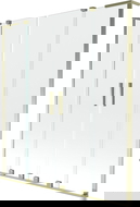 Mexen Velar L Duo vaňová zástena 2-krídlová posuvná 150 x 150 cm, transparentná, zlatá - 896-150-003-02-50