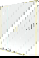 Mexen Velar L Duo sprchová zástena 2-krídlová posuvná 150 x 150 cm, transparentná, zlatá brúsená - 896-150-003-02-55