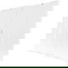 Mexen Velar L Duo dvojkrídlový zasúvací vaňový paraván 180 x 150 cm, mrazené, biele - 896-180-003-32-20