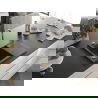 Mexen Ben granitový drez 1-komorový s ľavou odkvapkávacou plochou 600 x 500 mm, čierny bodkovaný, zlatý sifón - 6522605000-76-G