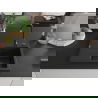 Mexen Ben žulový drez 1-komorový s odkvapkávačom pravý 600 x 500 mm čierny/strieborný metalik sifón čierny - 6523605000-73-B