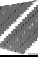 Mexen Velar L Duo vaňová zástena, 2-krídlová, zasúvacia, 140 x 150 cm, grafit, chróm - 896-140-003-42-01