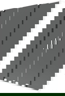 Mexen Velar L Duo vaňová zástena 2-krídlová posuvná 140 x 150 cm, grafit, biely - 896-140-003-42-20