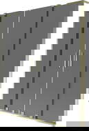 Mexen Velar L Duo vaňová zástena 2-krídlová posuvná 140 x 150 cm, grafitová, zlatá - 896-140-003-42-50