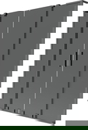 Mexen Velar L Duo dvojkrídlový vaňový paraván, posuvný 140 x 150 cm, grafit, gun metal - 896-140-003-42-95