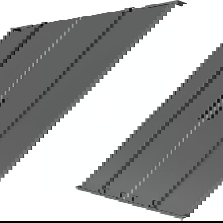 Mexen Velar L Duo paraván na vaňu, 2-krídlový posuvný 160 x 150 cm, grafit, gun metal - 896-160-003-42-95