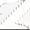Mexen Velar L Duo vaňová zástena 2-krídlová posuvná 140 x 150 cm, námraza, brúsená meď - 896-140-003-32-65