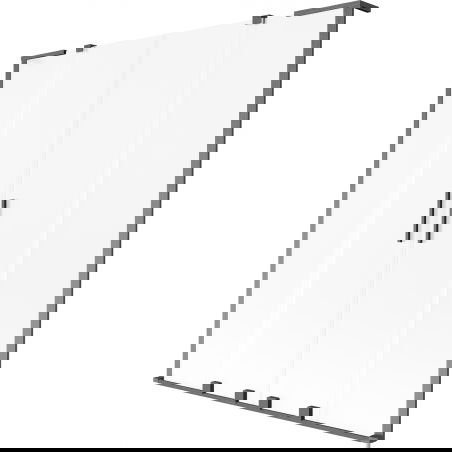 Mexen Velar L Duo vaňová zástenka 2-krídlová posuvná 140 x 150 cm, matná, gun gray kartáčovaná - 896-140-003-32-66
