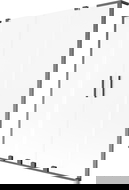 Mexen Velar L Dvojitá sprchová zástena 2-krídlová posuvná 160 x 150 cm, mrazovo biela, brúsená zbraňová šedá - 896-160-003-32-66