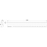 Mexen Line-B čelná sprchová lišta 180 cm, inox - 181003180U