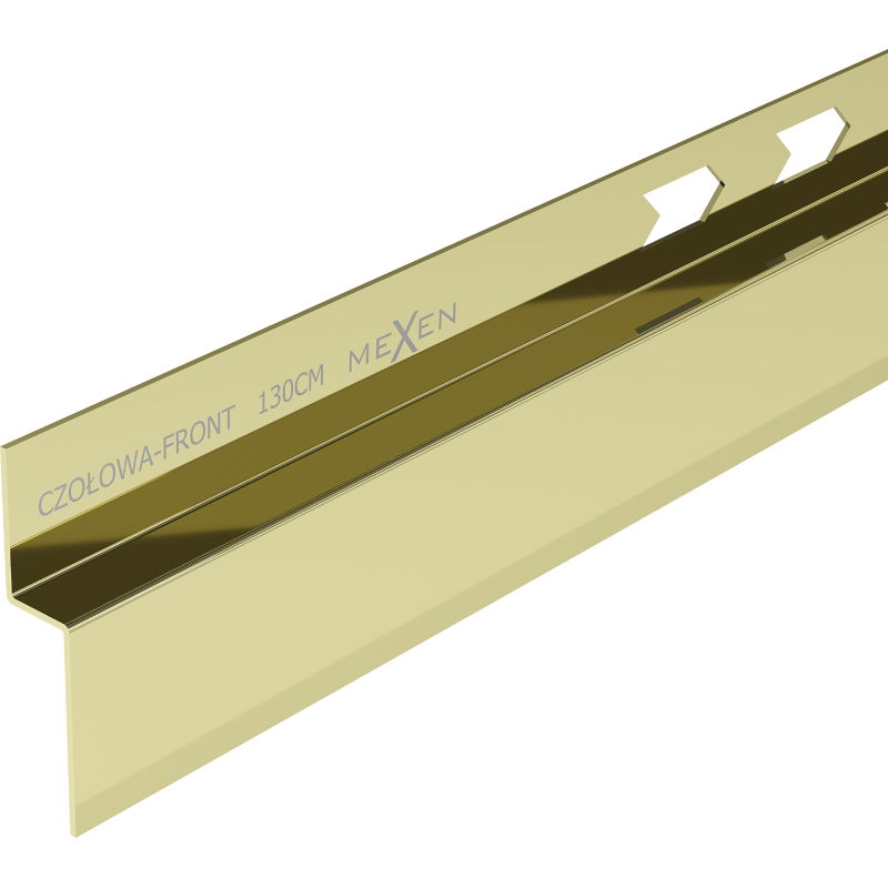 Mexen Line-B čelná sprchová lišta 130 cm, zlatá - 185003130U