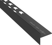 Mexen Line-B podlahová spádová lišta 120 cm ľavá, čierna - 187001120L