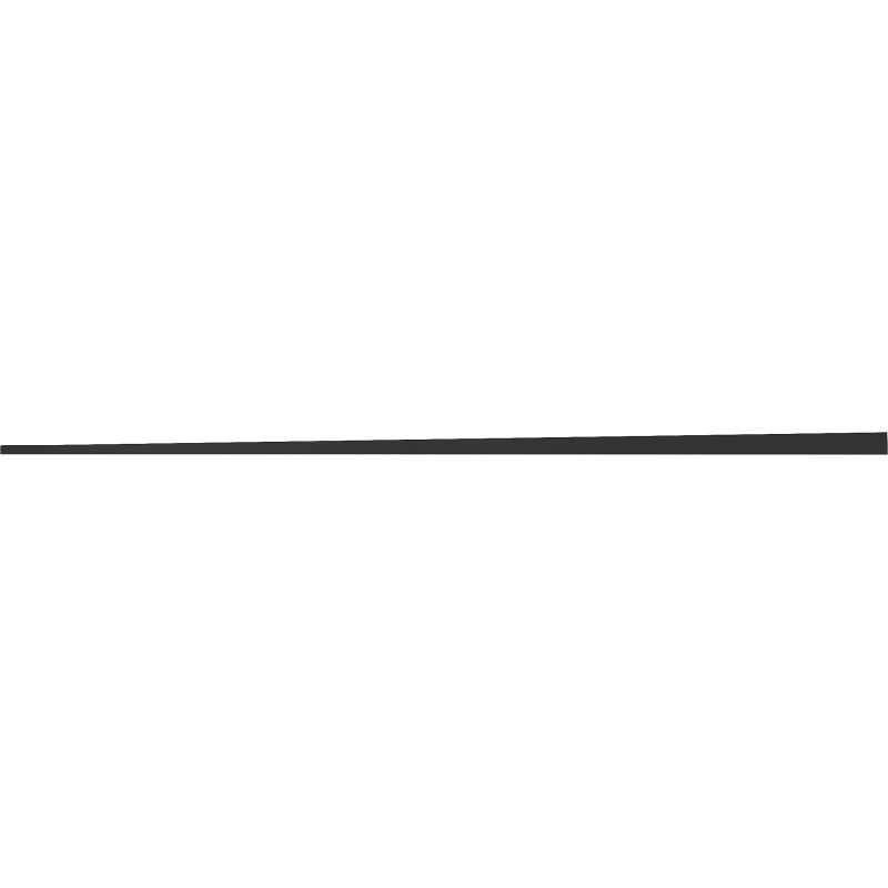 Mexen Line-B podlahová spádová lišta 120 cm ľavá, čierna - 187001120L