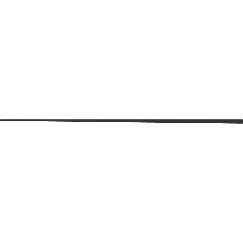 Mexen Line-B podlahová spádová lišta 180 cm ľavá, čierna - 187001180L