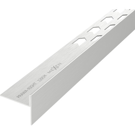 Mexen Line-B podlahová spádová lišta 120 cm pravá, nerez - 181001120R