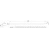 Mexen Line-B podlahová spádová lišta 120 cm pravá, inox - 181001120R