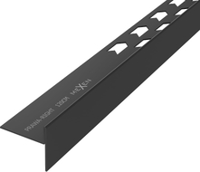 Mexen Line-B podlahová spádová lišta 120 cm pravá, čierna - 187001120R
