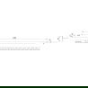 Mexen Line-B podlahová odtoková lišta 120 cm pravá, čierna - 187001120R