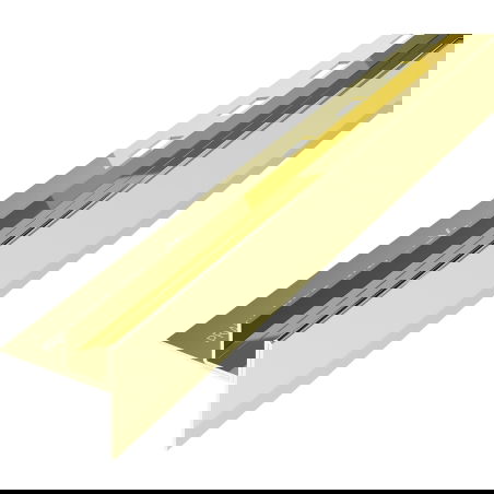 Mexen Line-B spádová lišta na sklo 120 cm pravá, zlatá - 185004120R