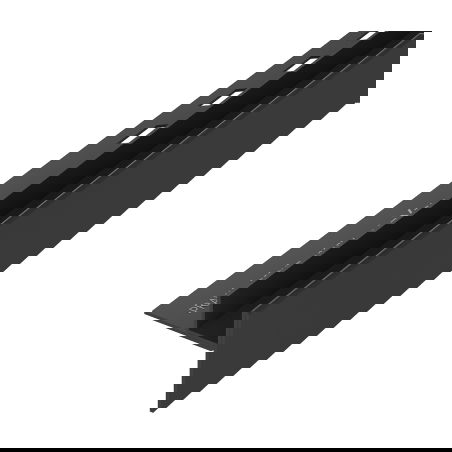 Mexen Line-B sklonková lišta do skla 120 cm pravá, čierna - 187004120R