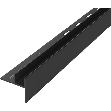 Mexen Line-B spádová lišta na sklo 120 cm pravá, čierna - 187004120R