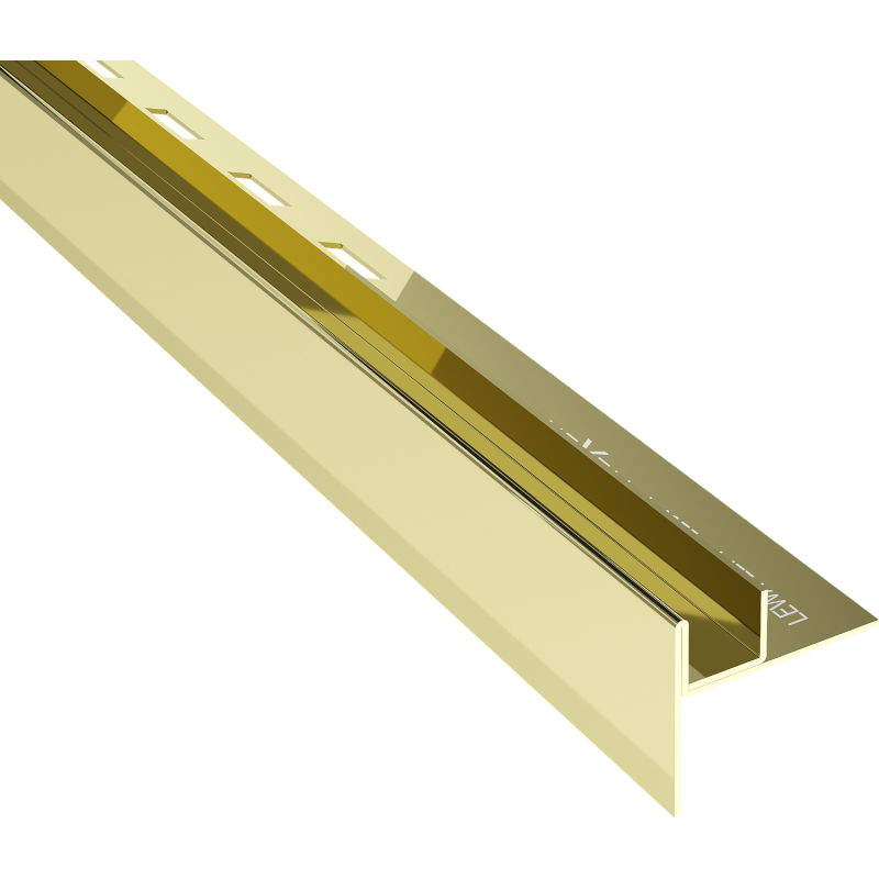 Mexen Line-B poklesová lišta pre sklo 120 cm ľavá, zlatá - 185004120L