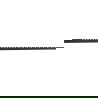 Mexen Line-B stenová odtoková lišta 120 cm pravá, čierna - 187002120R