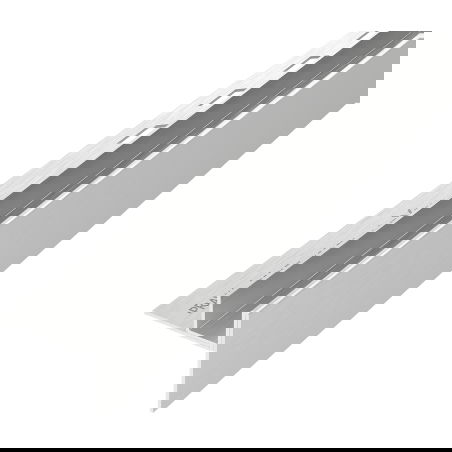 Mexen Line-B spádová lišta do skla 180 cm pravá, inox - 181004180R