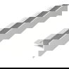 Mexen Line-B spádová lišta do skla 180 cm pravá, inox - 181004180R