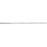 Mexen Line-B lišta so sklonom pri stene 180 cm pravá, inox - 181002180R