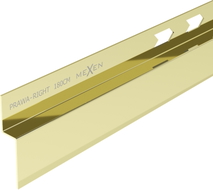 Mexen Line-B lišty spádové pri stene 180 cm pravá, zlatá - 185002180R