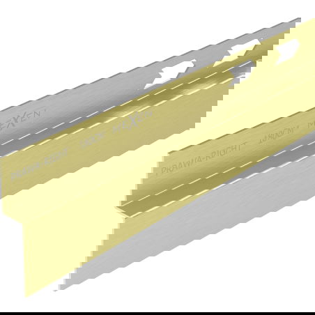 Mexen Line-B nástenná lišta so sklonom 180 cm pravá, zlatá kartáčovaná - 185502180R
